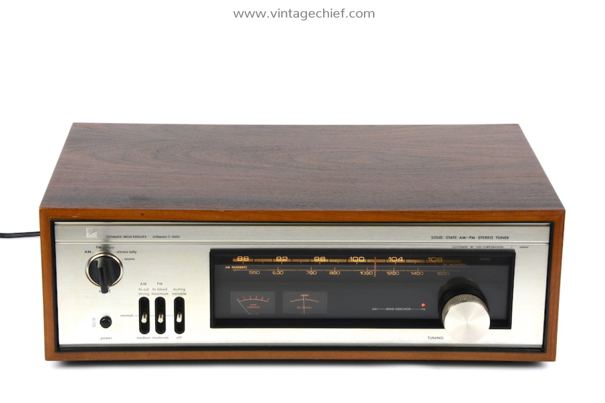 アメリカ通販ファッション Luxman T-300V Vintage | Case Wooden | Manual + Tuner AM FM ラジオ・コンポ