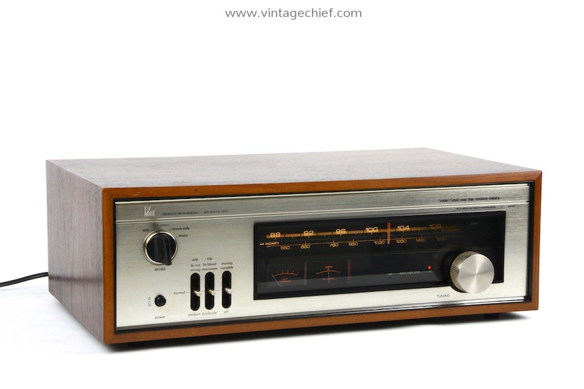 Luxman T-300V FM AM Tuner + Manual | Wooden Case | Vintage | Radio