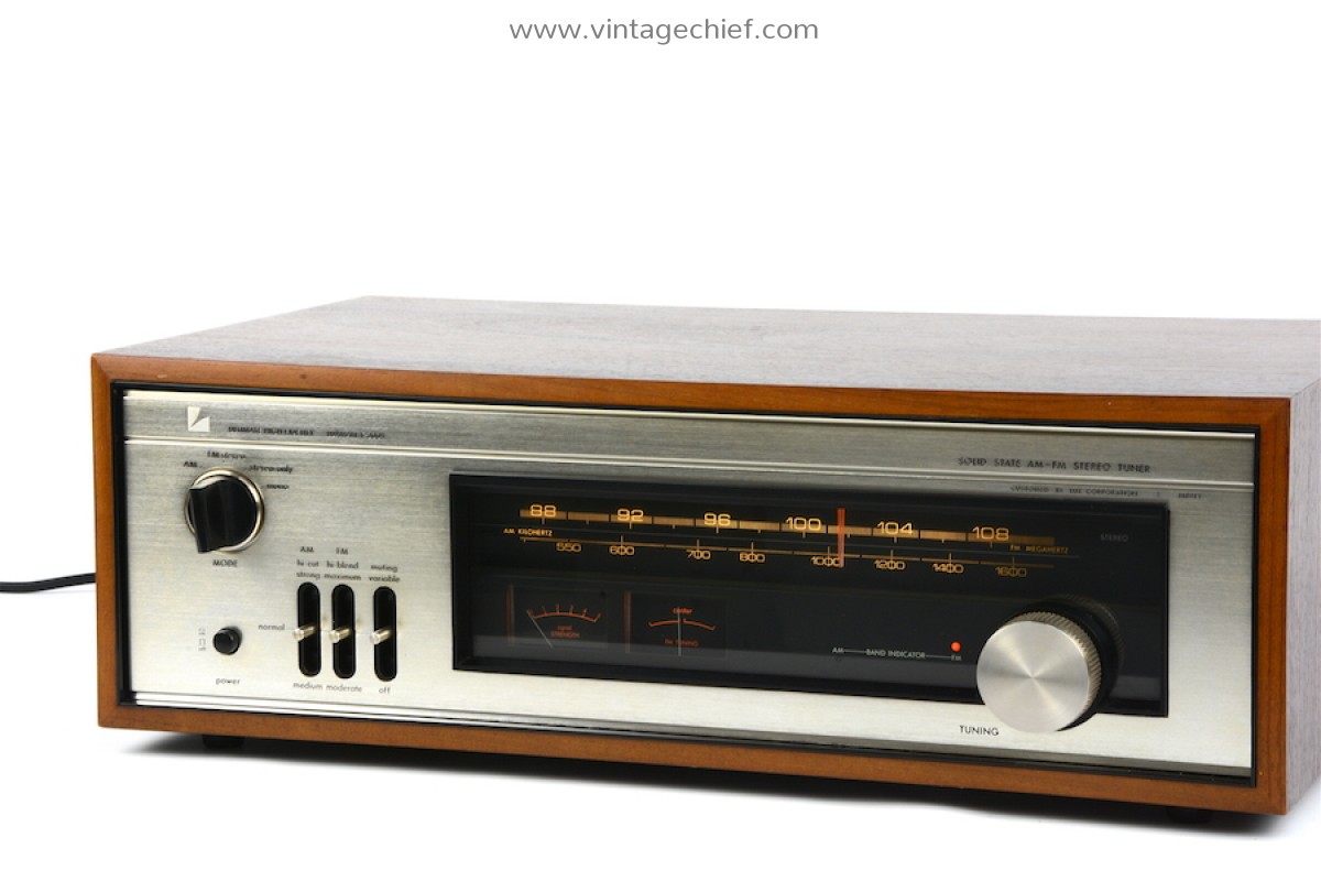 Luxman T-300V FM AM Tuner + Manual | Wooden Case | Vintage
