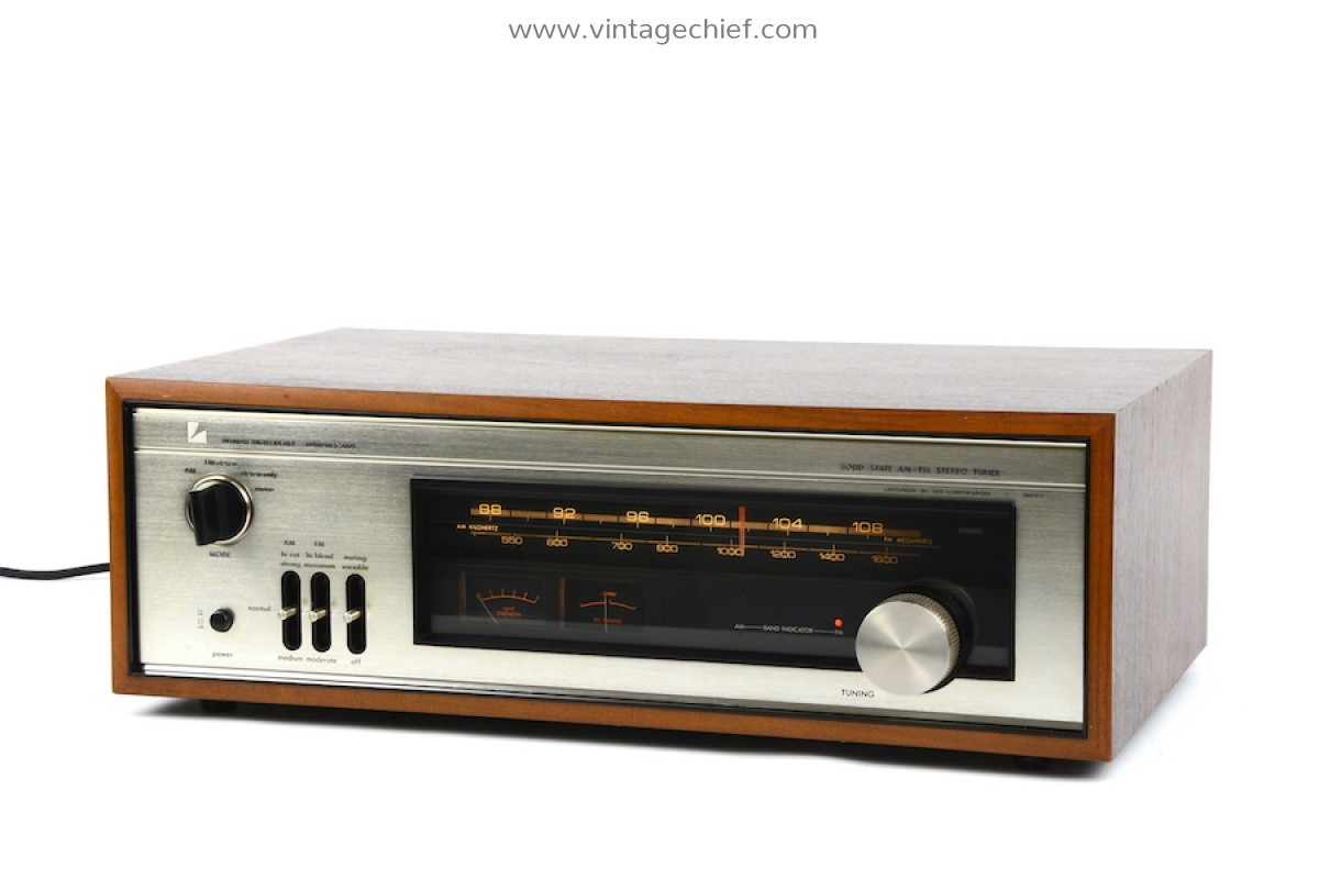 Luxman T-300V FM AM Tuner + Manual | Wooden Case | Vintage