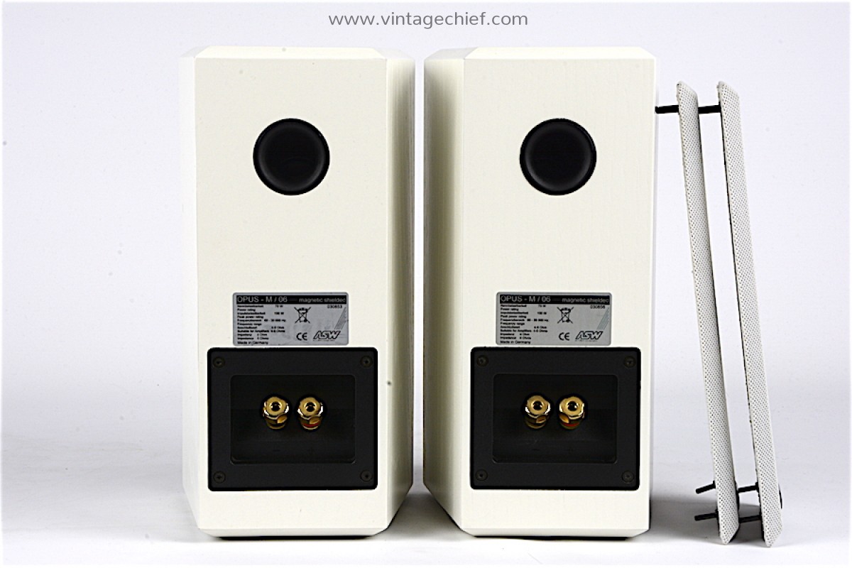 ASW Opus M/06 Speakers + Speaker Grills | White | Loudspeakers