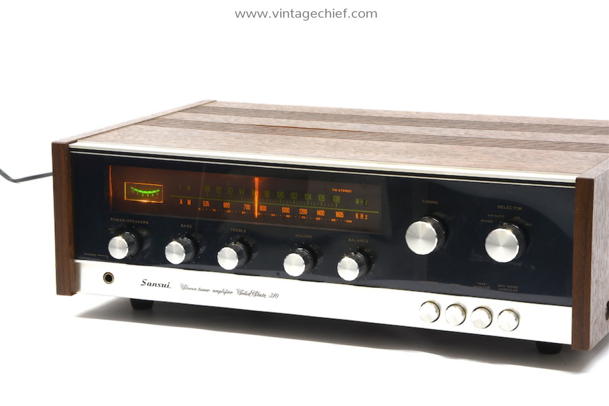 SANSUIオーディオ Sansui Solid State 310 Stereo Receiver | Serviced | Wooden Case