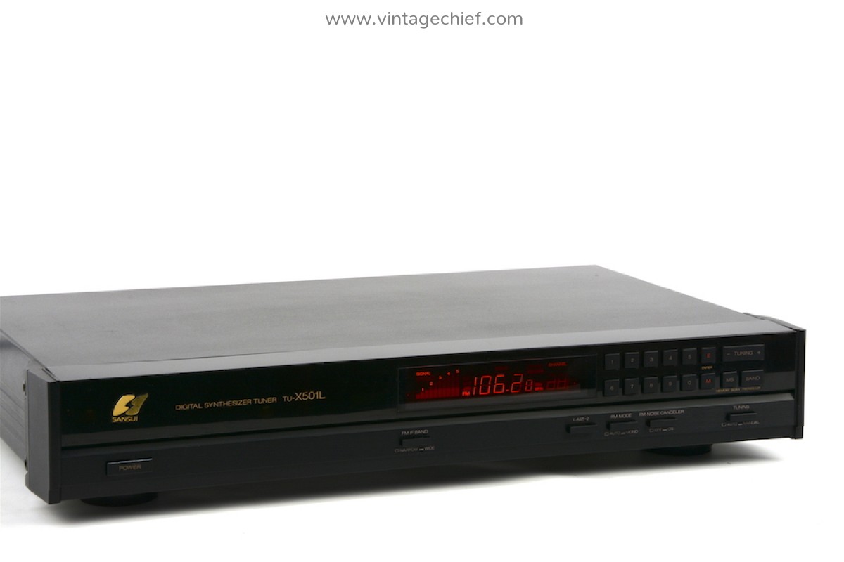 Sansui TU-X501L FM AM LW Tuner | High Gloss Black | Radio | Vintage