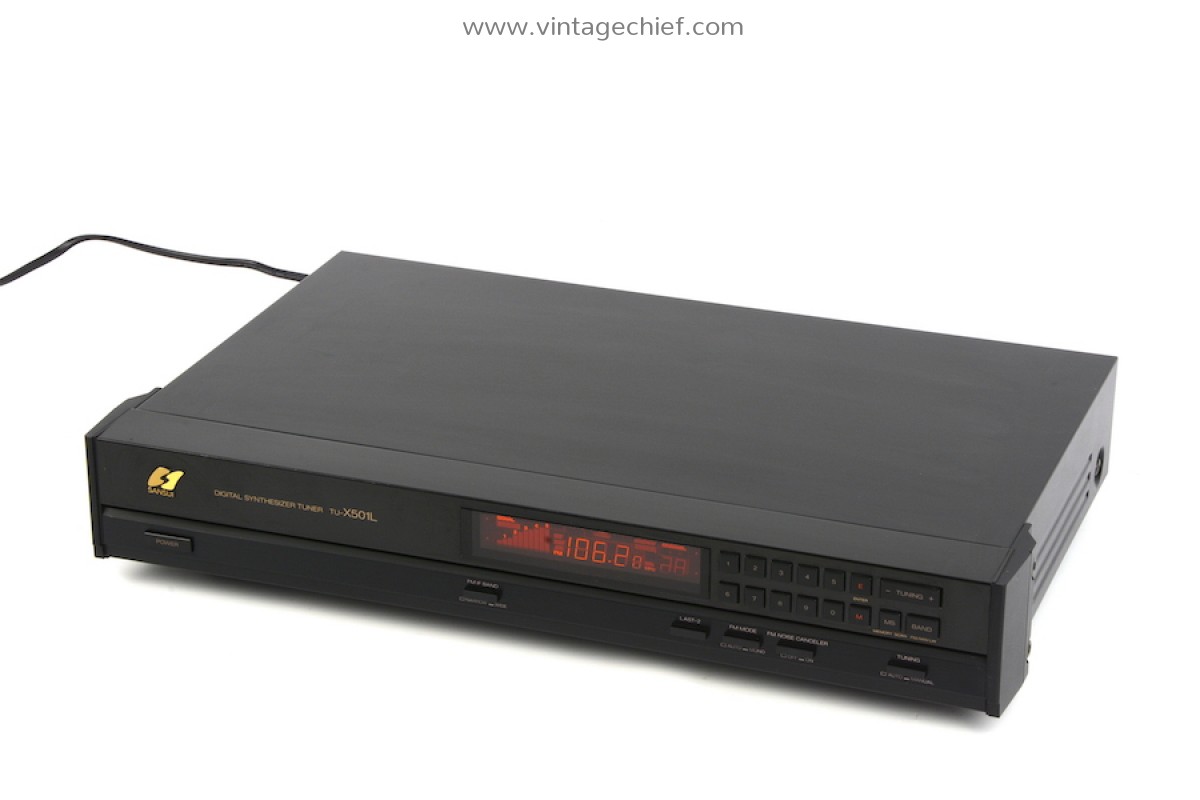 Sansui TU-X501L FM AM LW Tuner | High Gloss Black | Radio | Vintage
