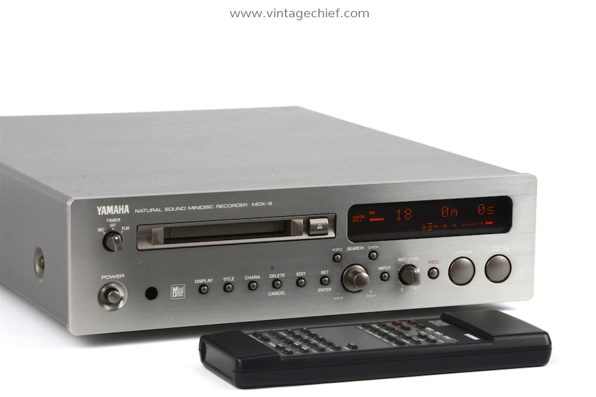 Yamaha MDX-9 MiniDisc Recorder + Remote Control + 3 Sealed Sony