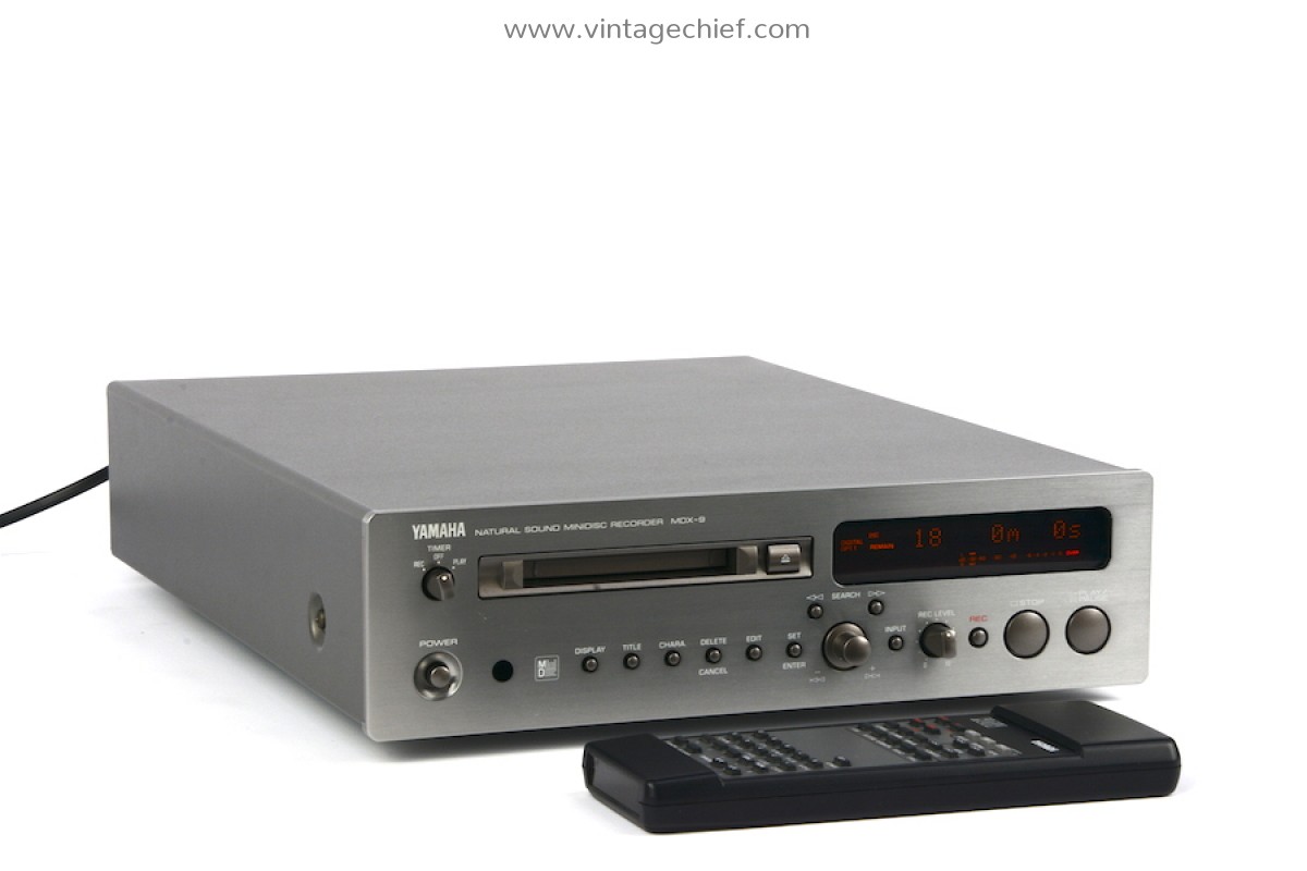 Yamaha MDX-9 MiniDisc Recorder + Remote Control + 3 Sealed Sony