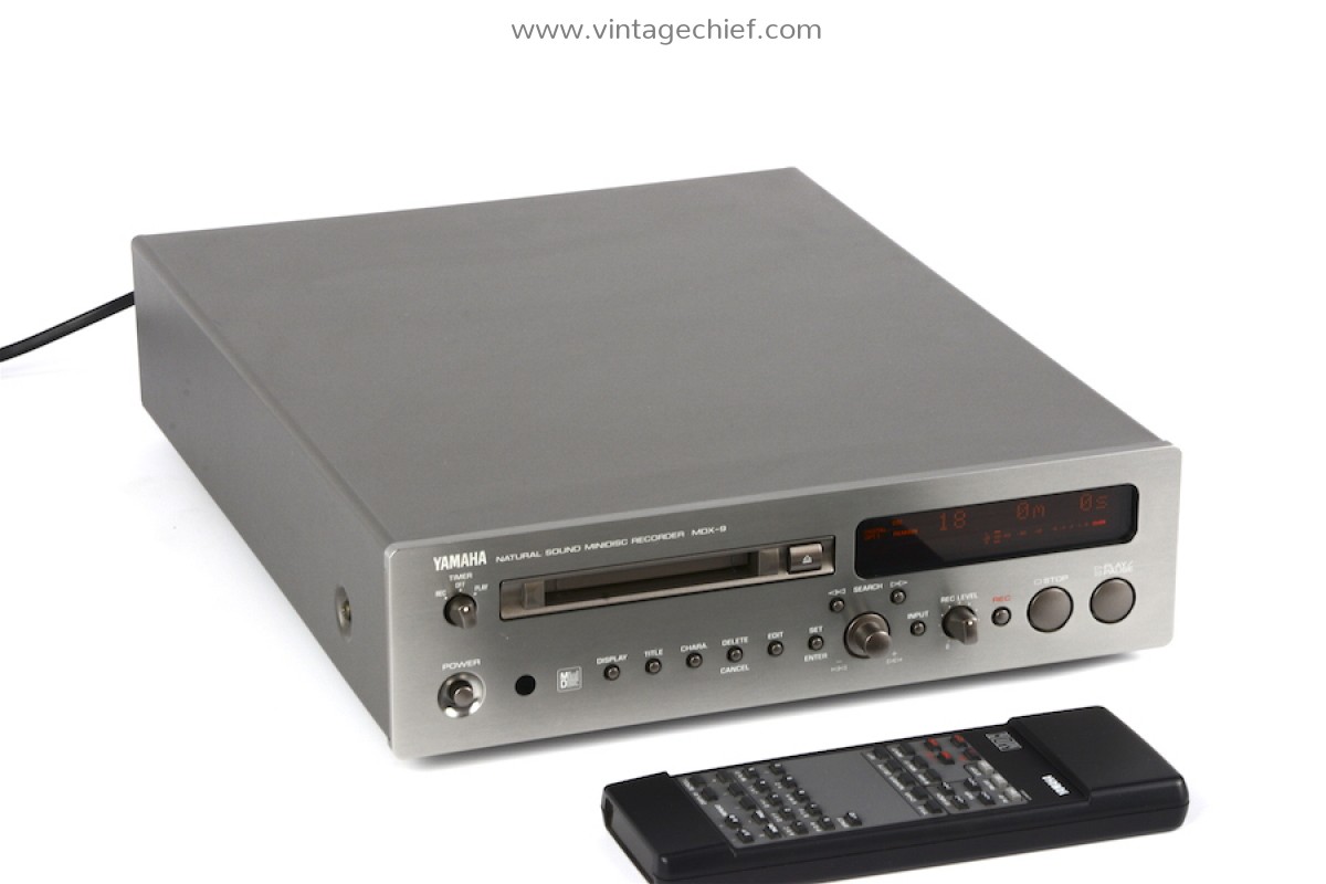 「超貴重！Yamaha MDプレーヤー MDX-9 - 録音機能付き・ Yamaha MDX-9 MiniDisc Recorder + Remote Control + 3 Sealed Sony