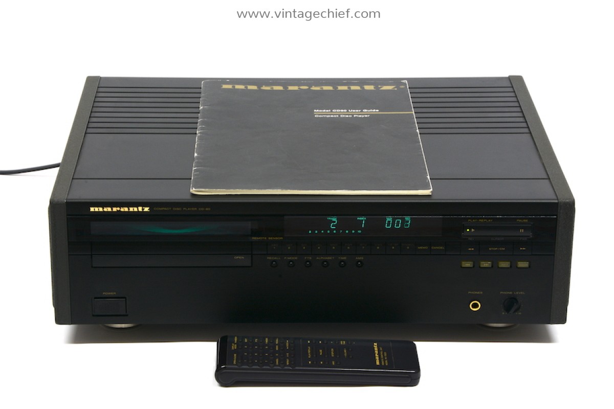 High End Marantz CD-80 CD Player + ZAMAC Side Panels + Remote