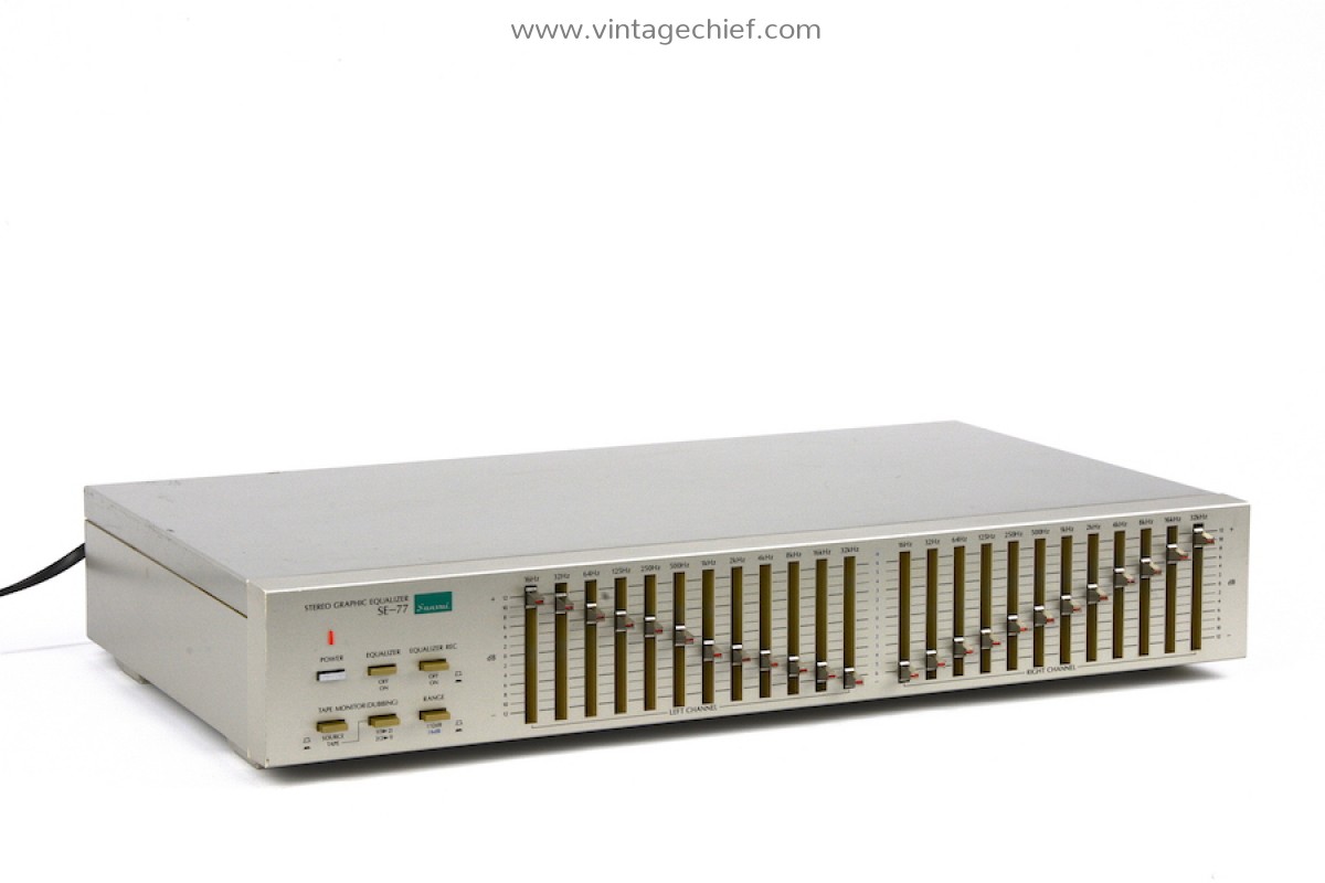 Sansui SE-77 12 Band Stereo Graphic Equalizer | Silver