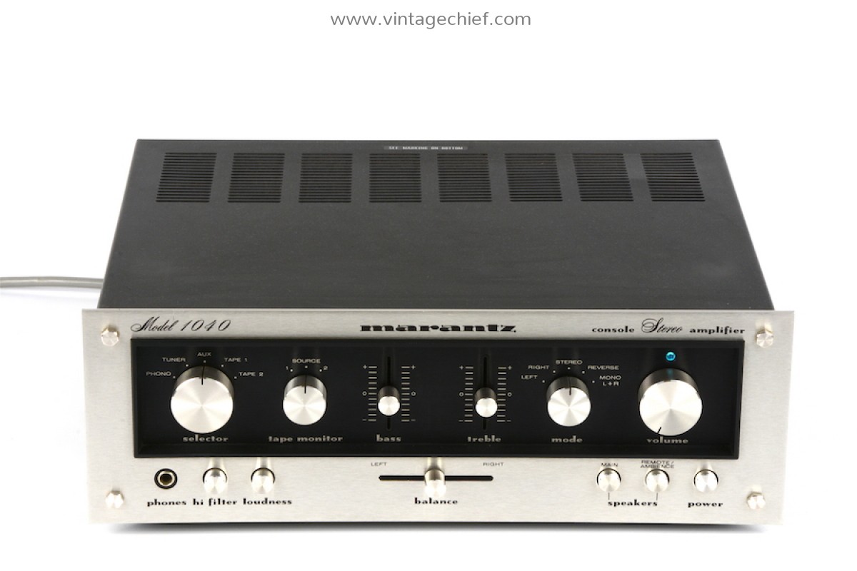 Serviced Vintage Marantz Model 1040 Stereo Amplifier | Phono