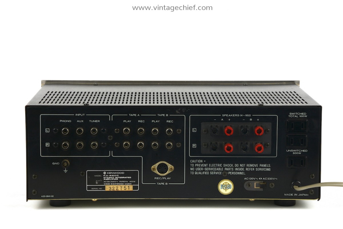 Vintage Kenwood KA-5500 Stereo Amplifier | Serviced | VU Meters