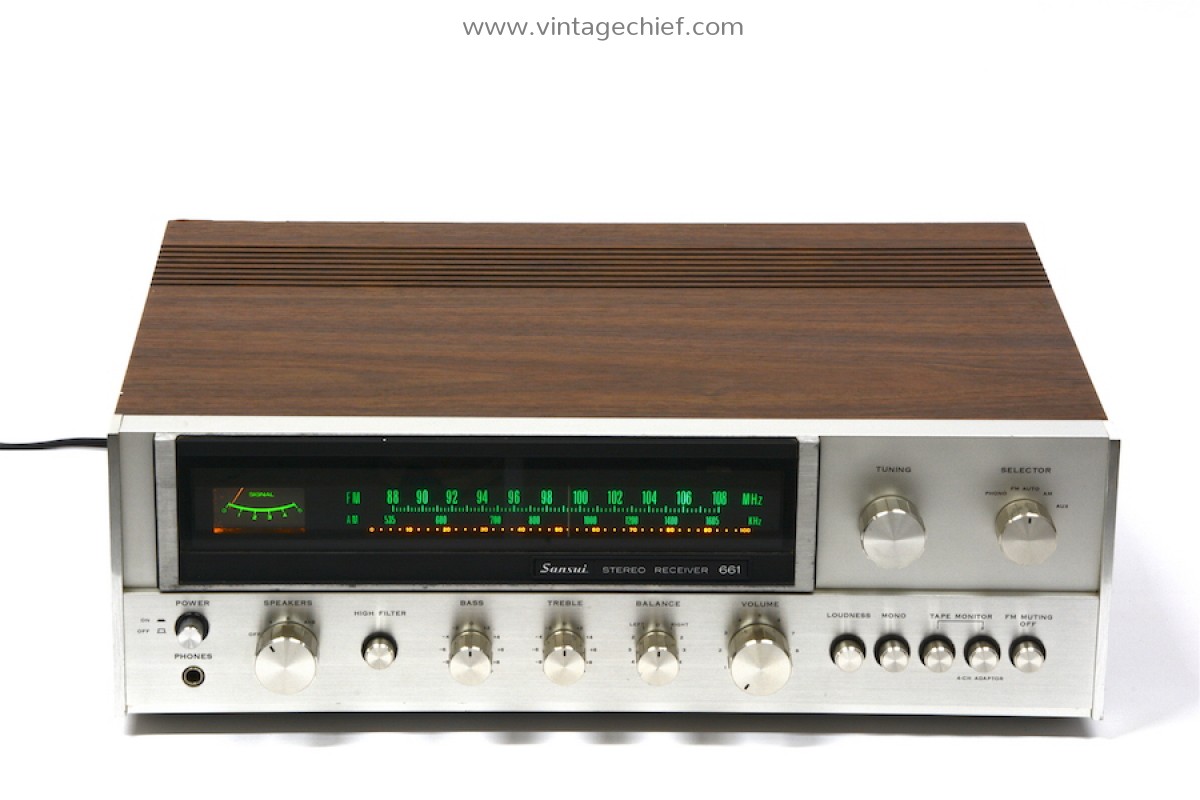 Serviced Sansui 661 Stereo Receiver | Wooden Case | Phono | 1971