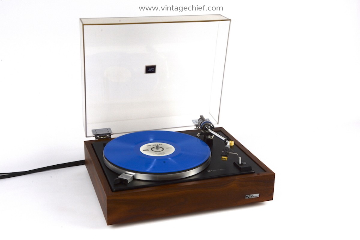 Vintage JVC Nivico SRP-473E Auto-Stop Turntable + Dust Cover +