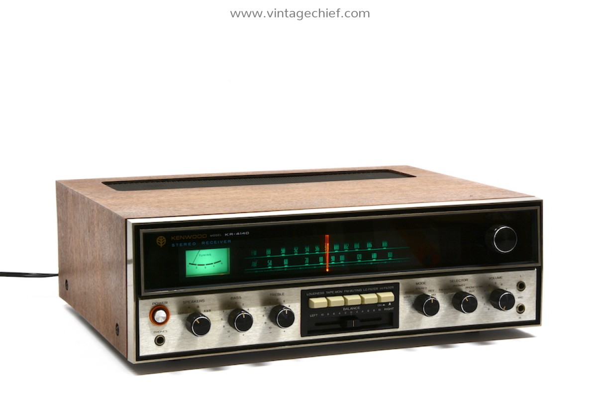 Vintage Kenwood KR-4140 Receiver | Wooden Case | 1970 | Serviced