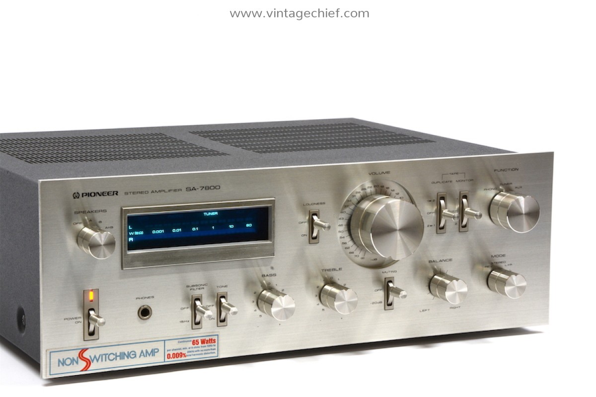 Vintage Pioneer SA-7800 Amplifier | Blue Line Series