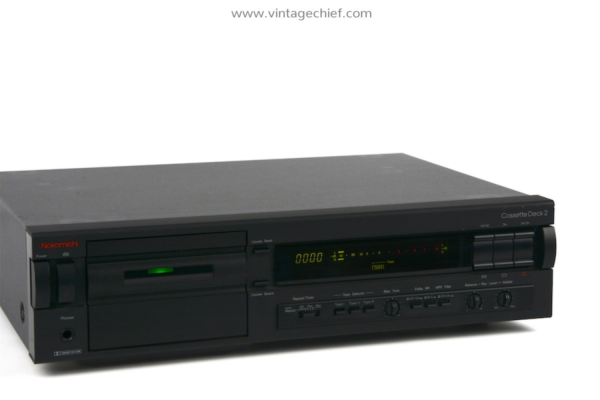 Nakamichi Cassette Deck 2 Defective For Parts or Repair Nakamichi
