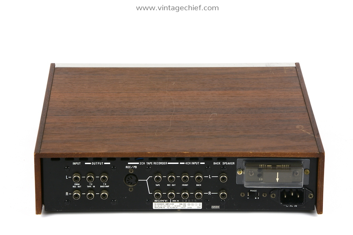 Sony SQA-200 Stereo Quadraphonic Decoder Amplifier | Wooden