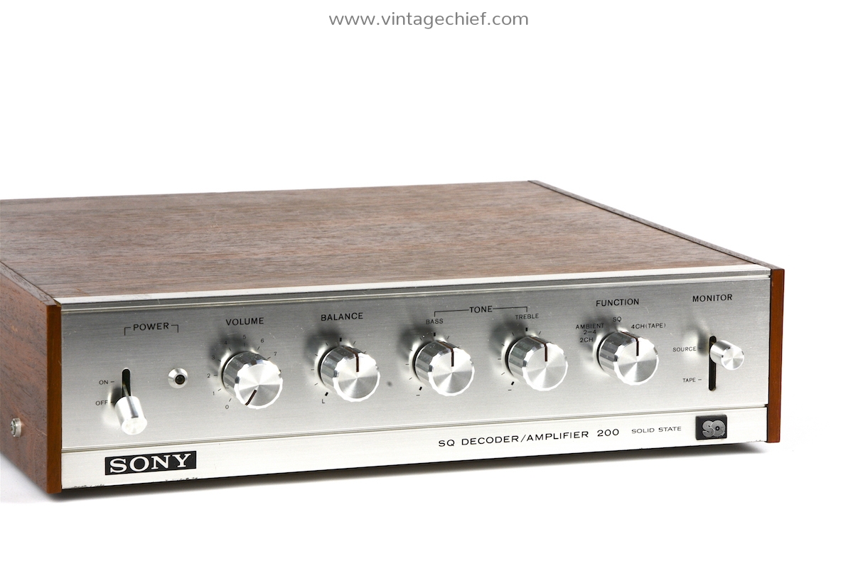 レビュー高評価の商品!の商品をすべて Sony SQA-200 Wooden | Amplifier Decoder Quadraphonic Stereo アンプ