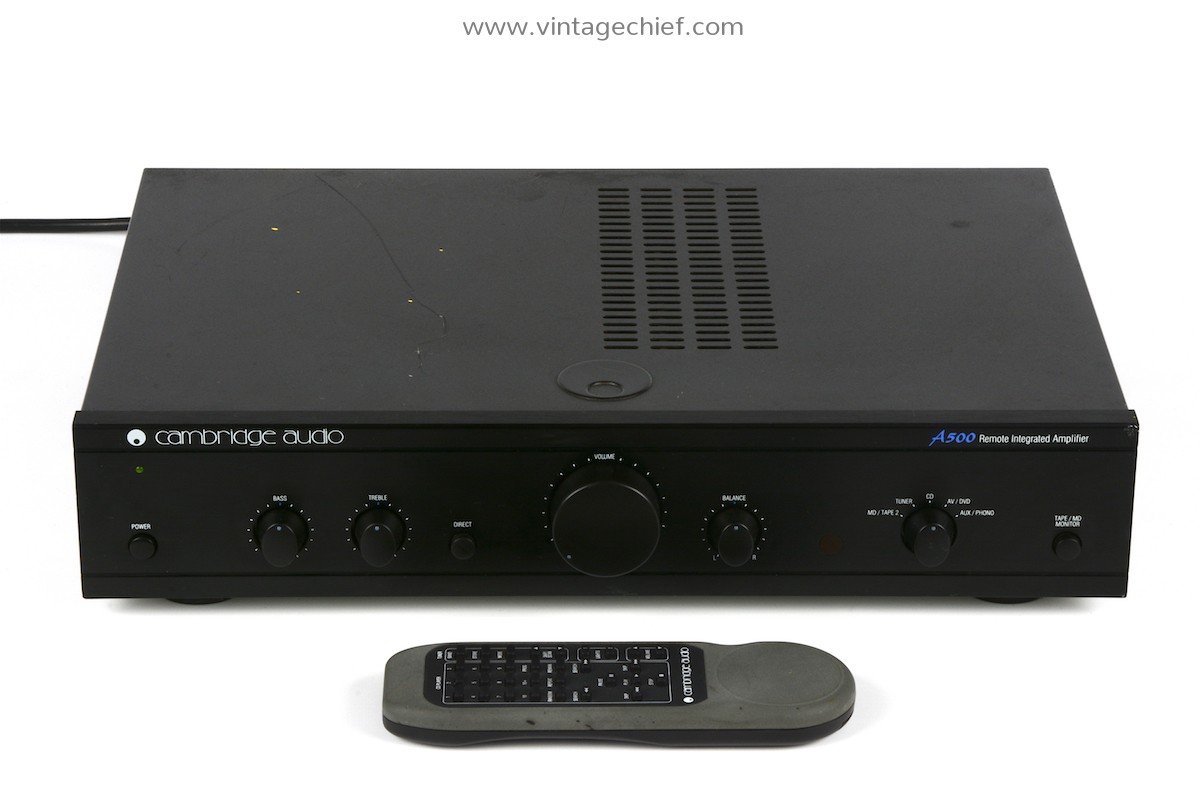 Cambridge Audio A500 Amplifier + SRC01 Remote Control 2 x 65 Watt
