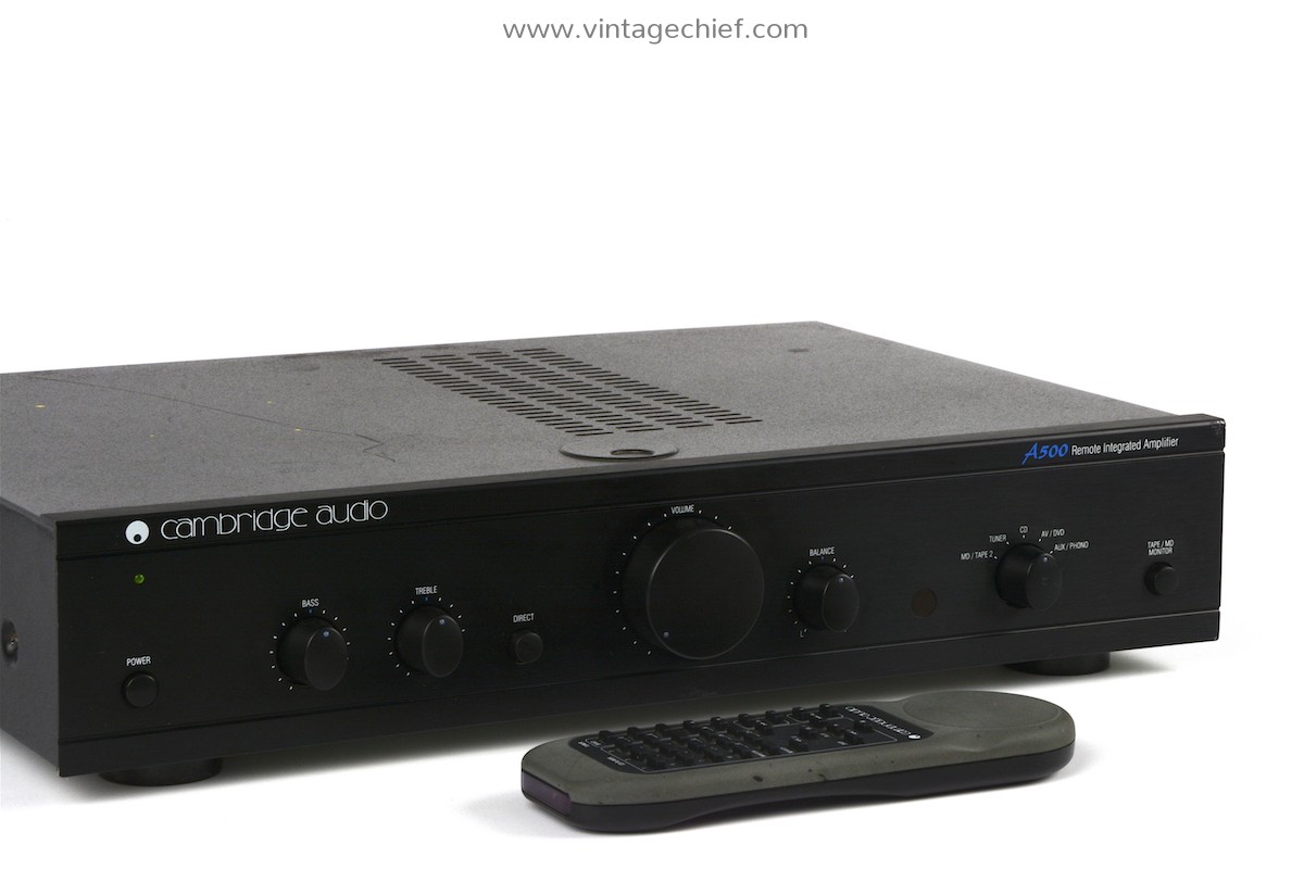 Cambridge Audio A500 Amplifier + SRC01 Remote Control 2 x 65 Watt