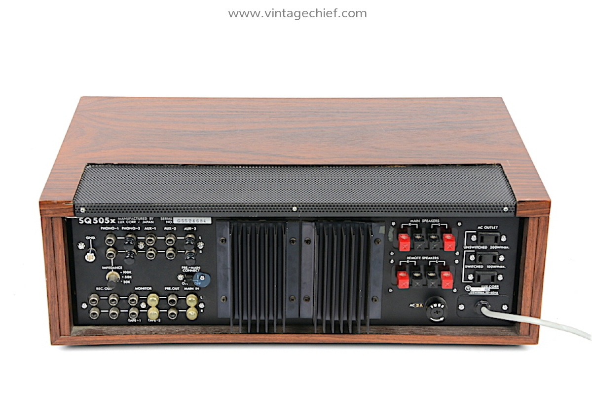 Luxman SQ-505X Amplifier | Wooden Case | Phono | Vintage