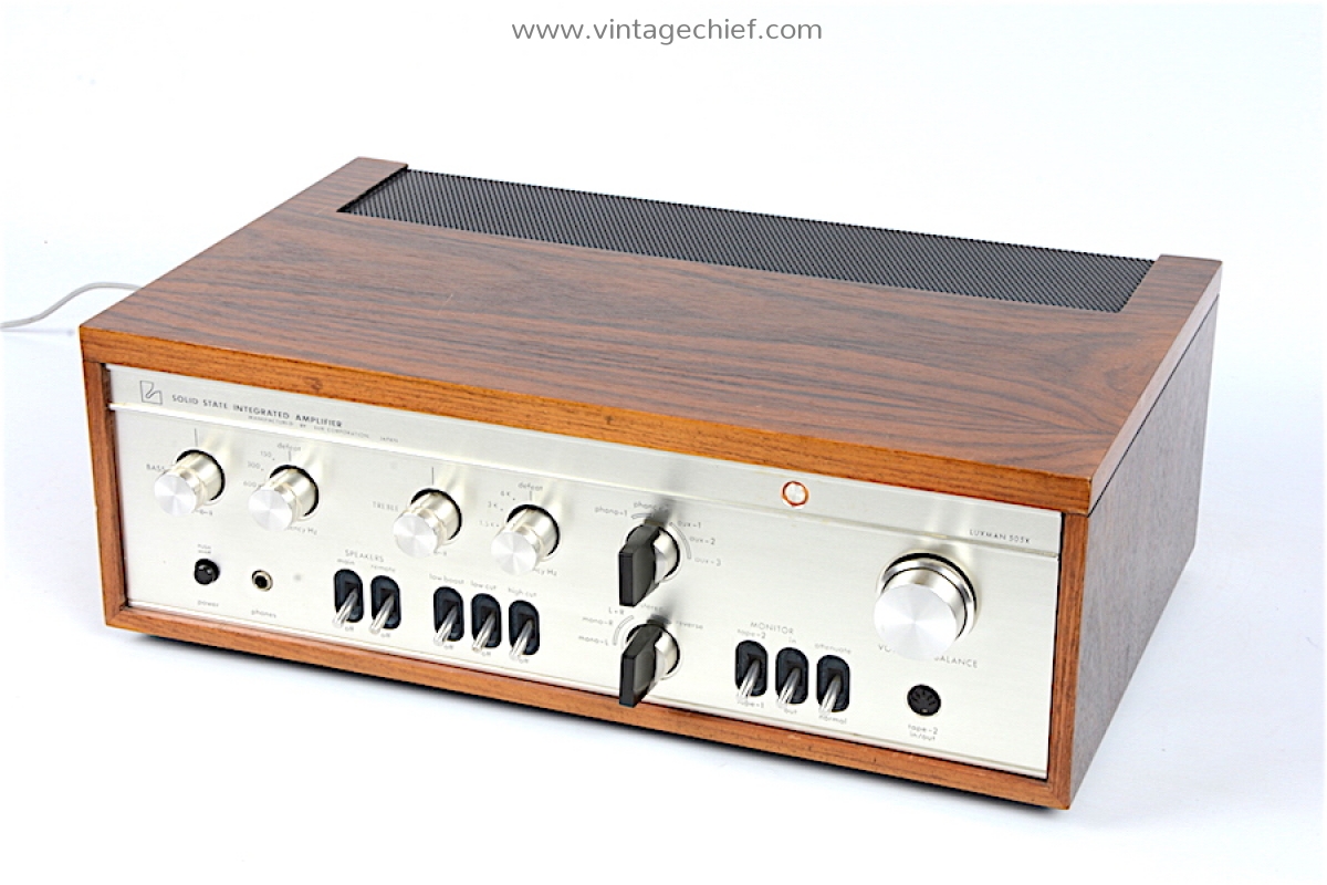 Luxman SQ-505X Amplifier | Wooden Case | Phono | Vintage