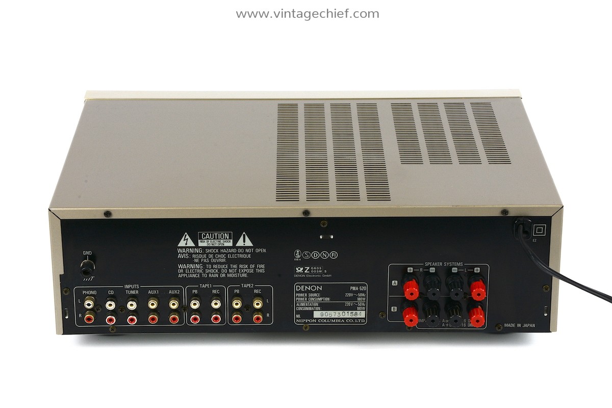 Denon PMA520 Amplifier Optical Class A Phono Champagne
