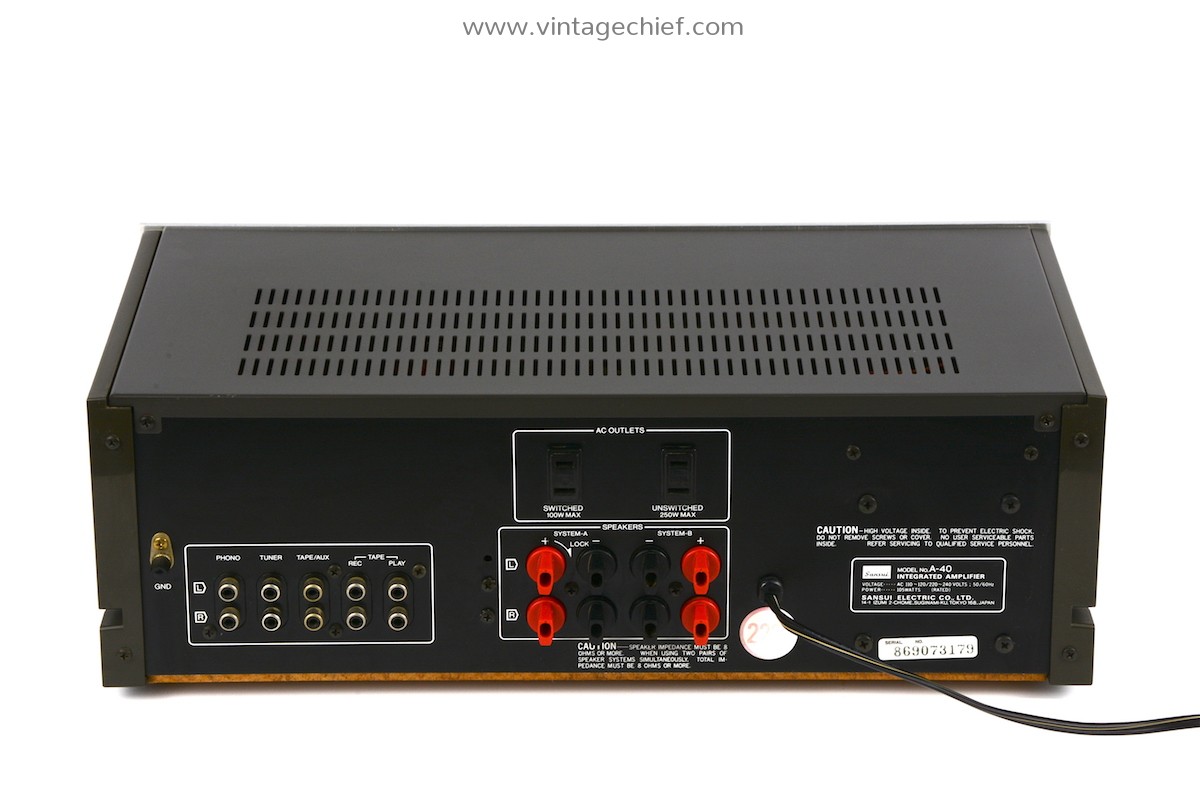 Sansui A-40 Amplifier | VU Meters | Serviced | Vintage | Phono