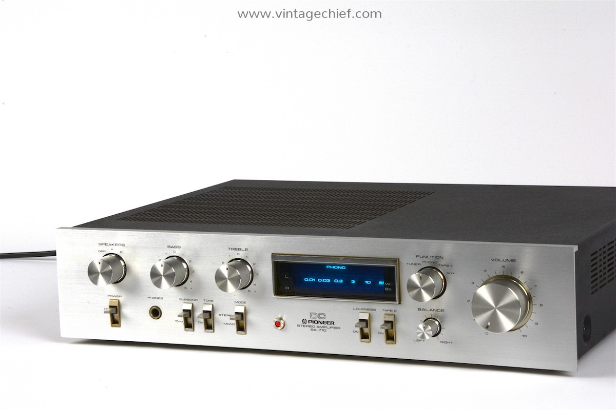 Pioneer SA-710 Amplifier | Blue Line Series | Phono | 2 x 65