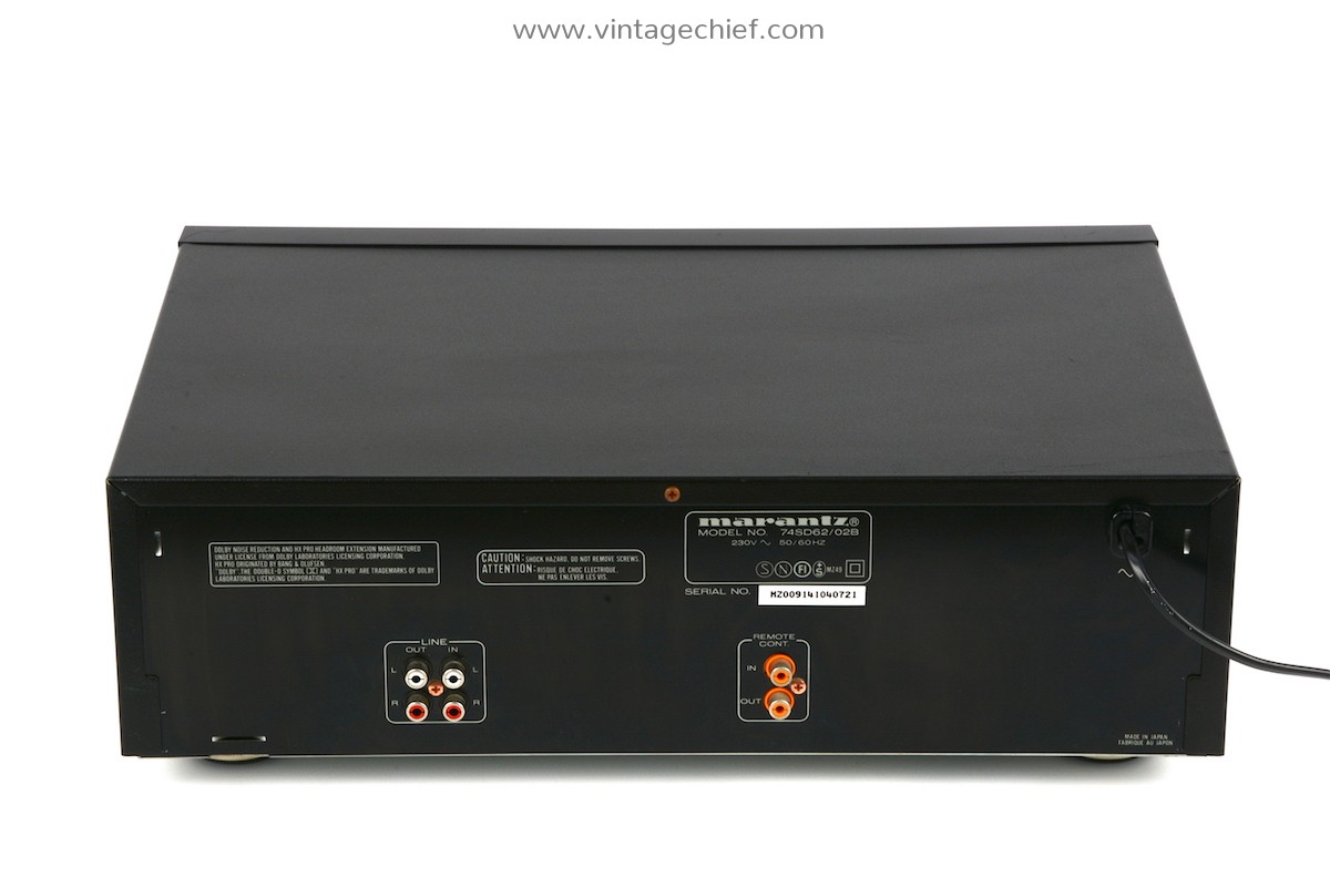 Audiophile Marantz SD-62 Cassette Deck | 3 Head Tape Deck