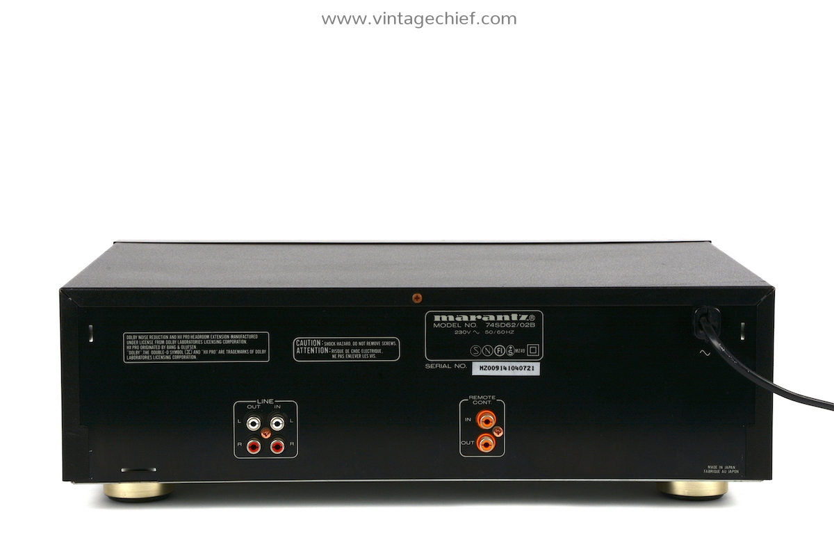 Audiophile Marantz SD-62 Cassette Deck | 3 Head Tape Deck
