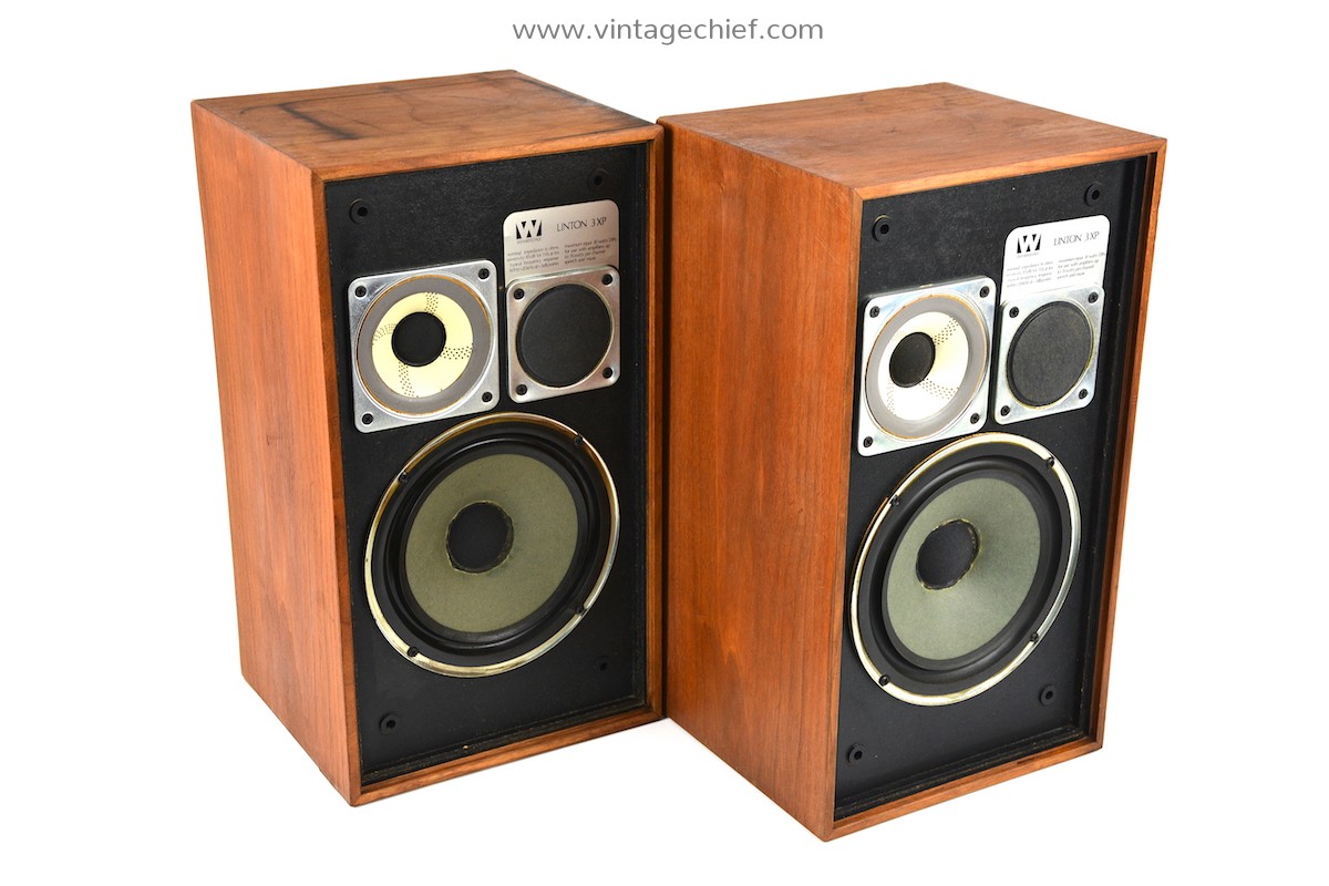 Wharfedale Linton 3XP Speakers Speaker Grills Wooden Case