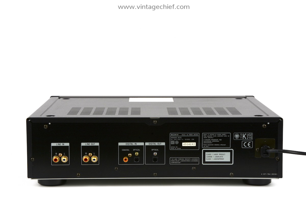 High End Sony MDS-JA3ES MiniDisc Recorder + Remote Control | Sony
