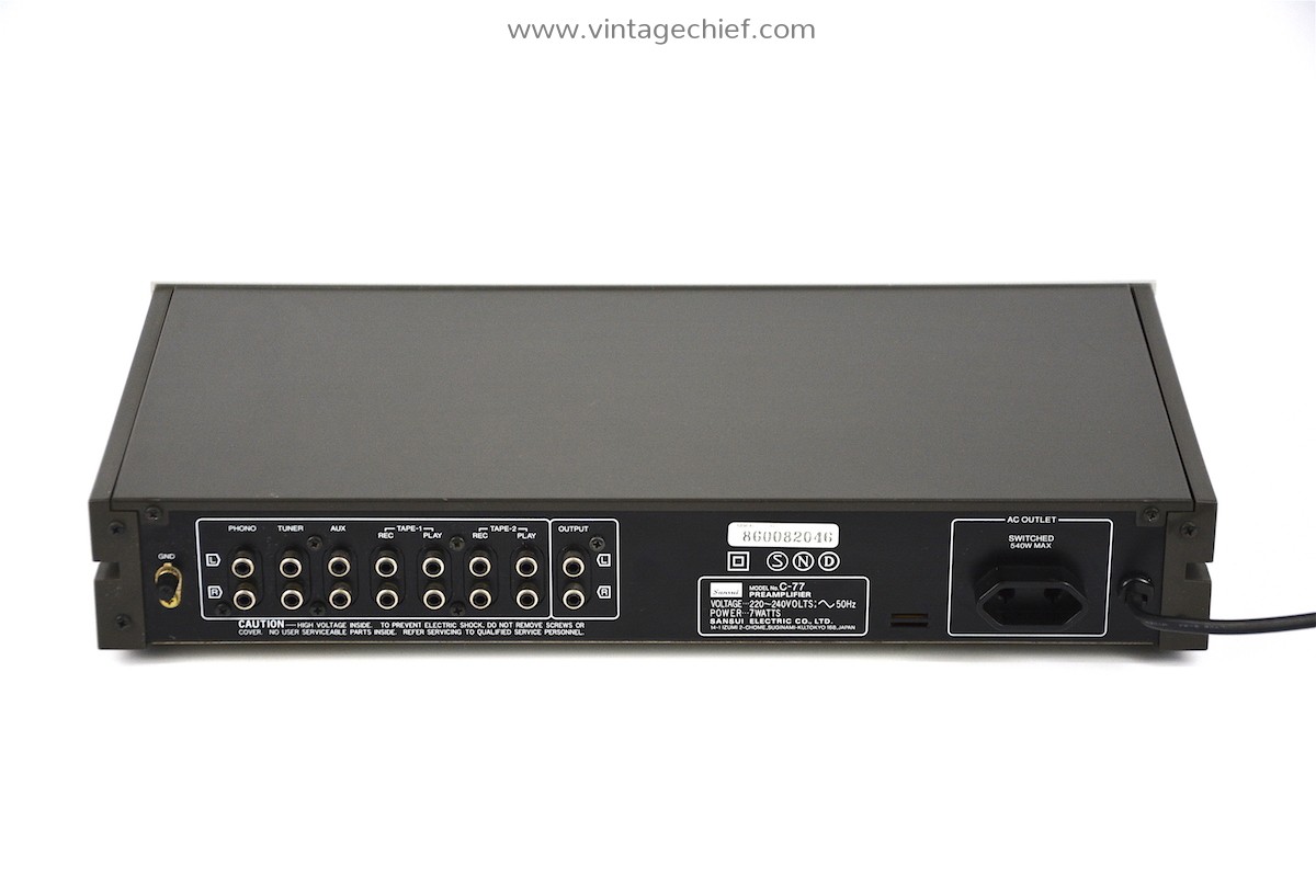 Sansui C-77 Preamplifier | Serviced | Phono MM MC | Silver