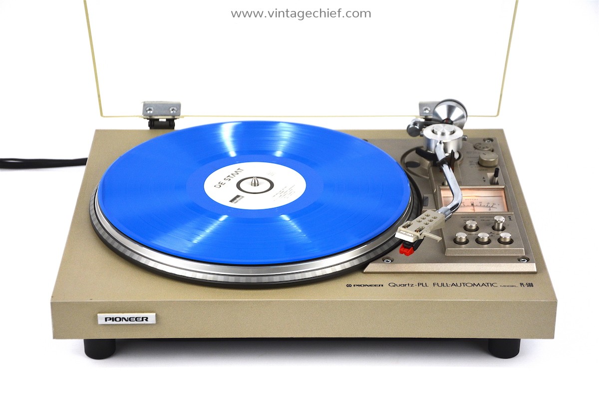 High End Pioneer PL-560 Direct Drive Turntable + Dust Cover +