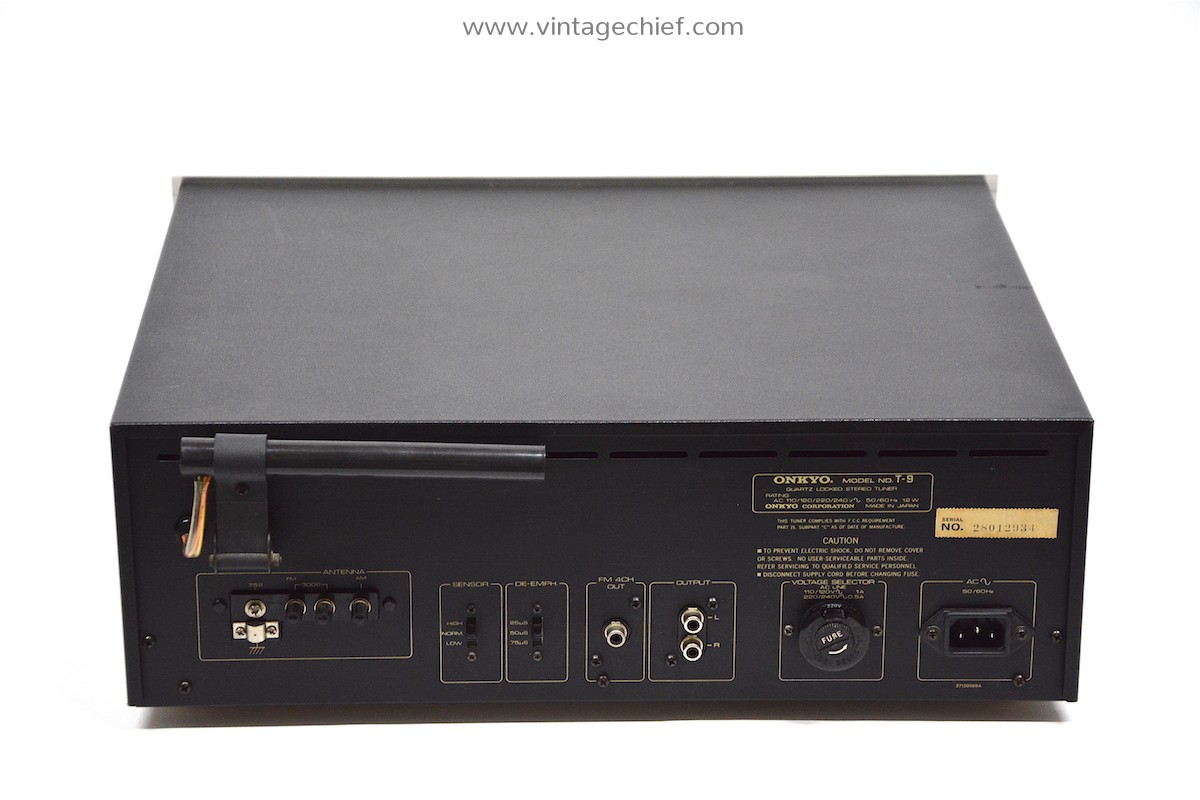 Onkyo T-9 FM AM Quartz Locked Stereo Tuner | Vintage | 1979