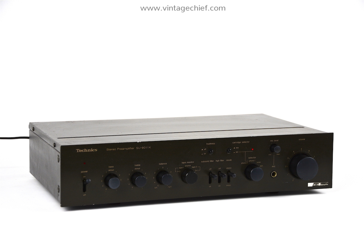 Audiophile Technics SU9011K Preamplifier Phono MM MC Vintage Stereo