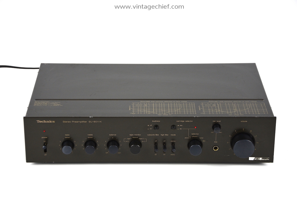 Audiophile Technics SU9011K Preamplifier Phono MM MC Vintage Stereo