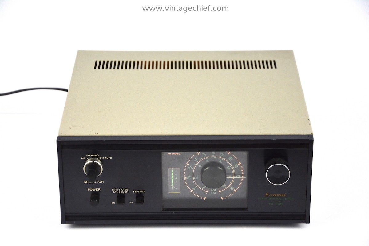 Sansui TU-555 FM AM Tuner | Round Dial | Vintage | Radio