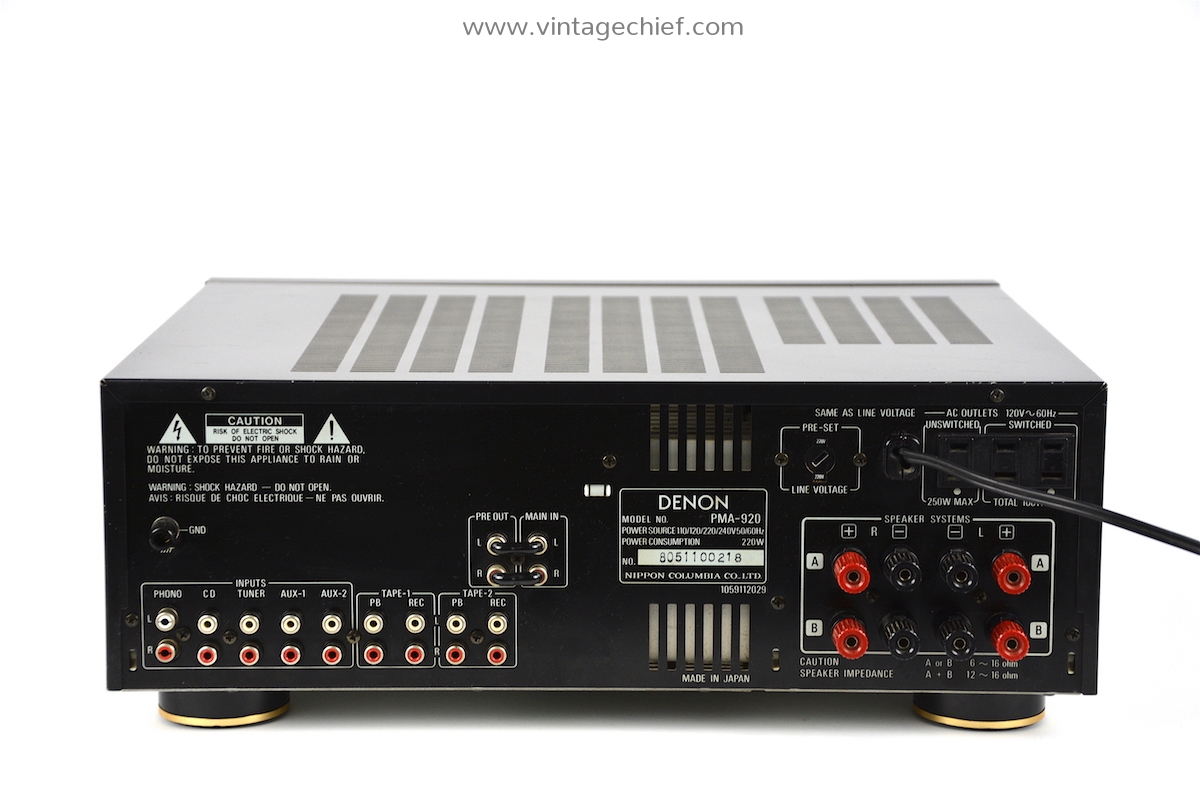 Denon PMA-920 Stereo Amplifier | 2 x 115 Watt | Phono MM MC | Pre