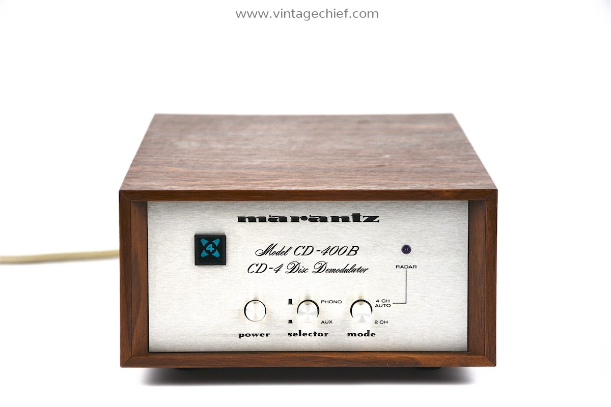 Marantz Model CD-400B CD-4 Disc Demodulator | Wooden Case