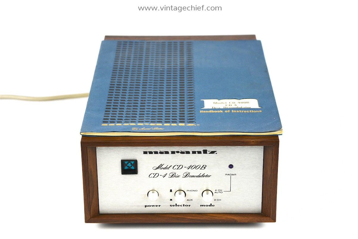 Marantz Model CD-400B CD-4 Disc Demodulator | Wooden Case