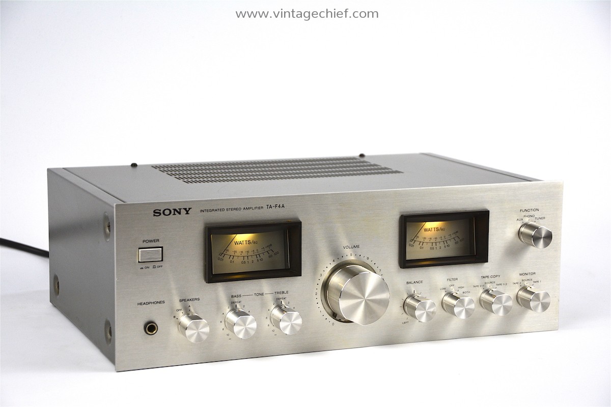 Serviced Sony TA-F4A Amplifier | VU Meters | Vintage Sony