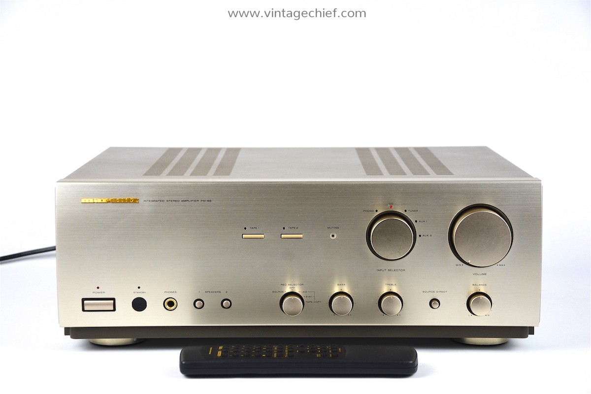 Audiophile Marantz PM-68 Amplifier + Marantz RC-68PM Remote