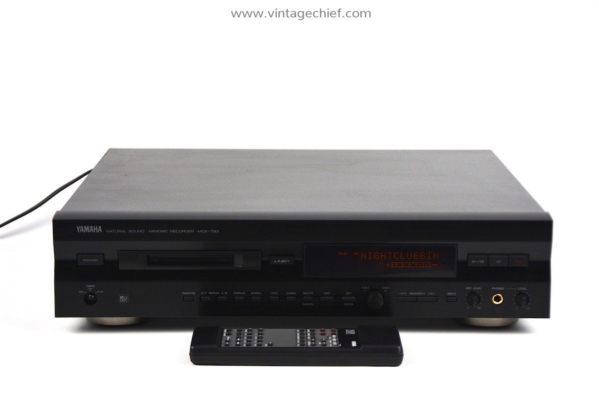Yamaha MDX793 MiniDisc Recorder + Yamaha VZ48050 MDX Remote Control
