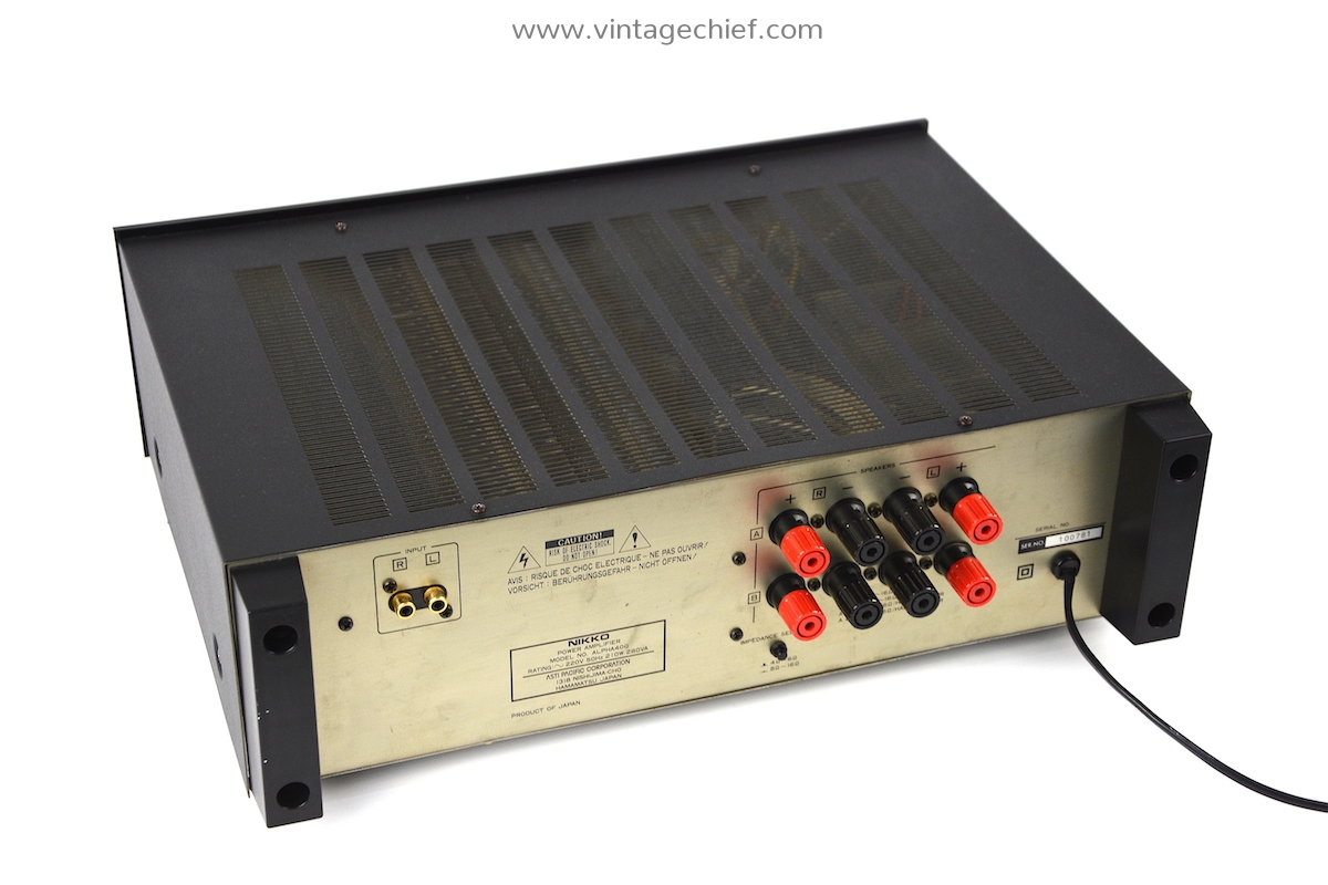 High End Nikko Alpha 400 Stereo Power Amplifier | 2 x 120 Watt