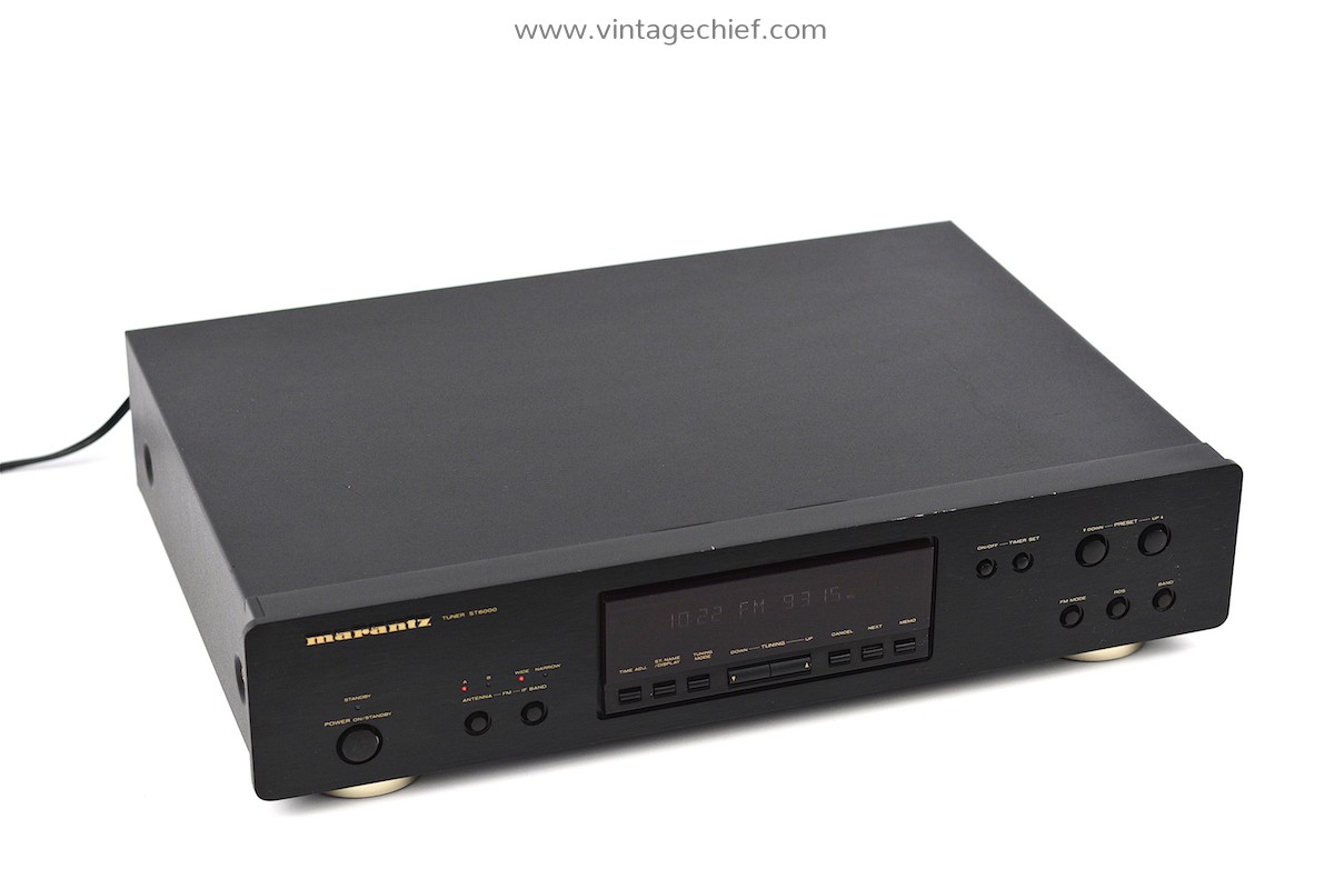 Black Marantz ST6000 FM AM RDS Tuner + Manual | Marantz ST