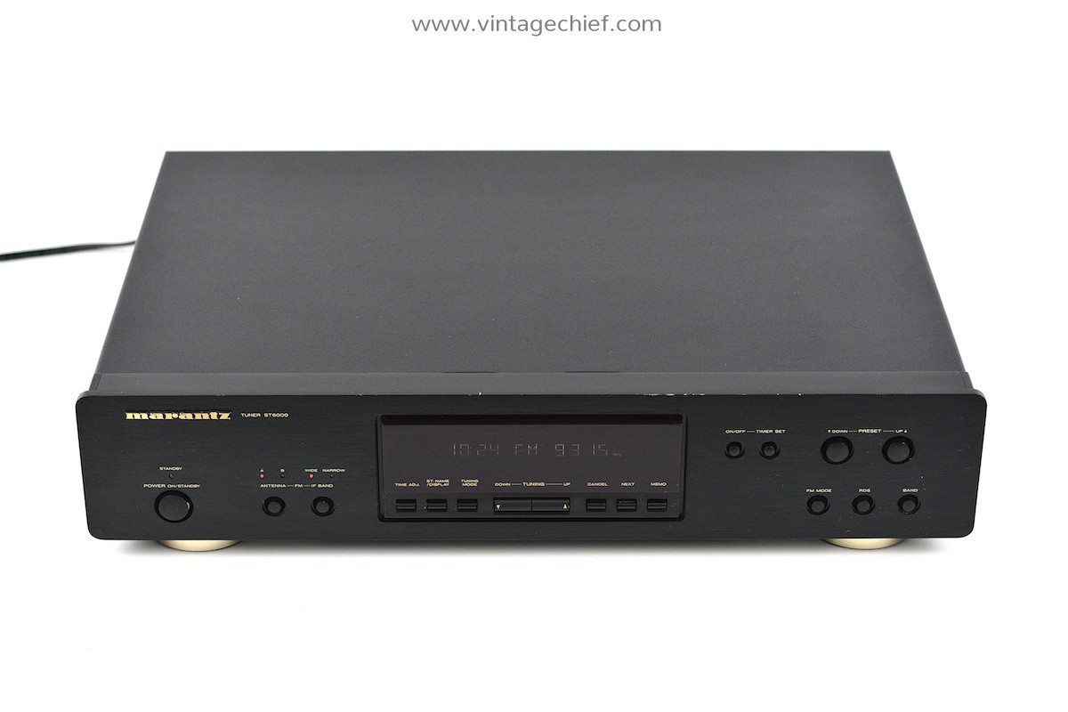 Black Marantz ST6000 FM AM RDS Tuner + Manual | Marantz ST