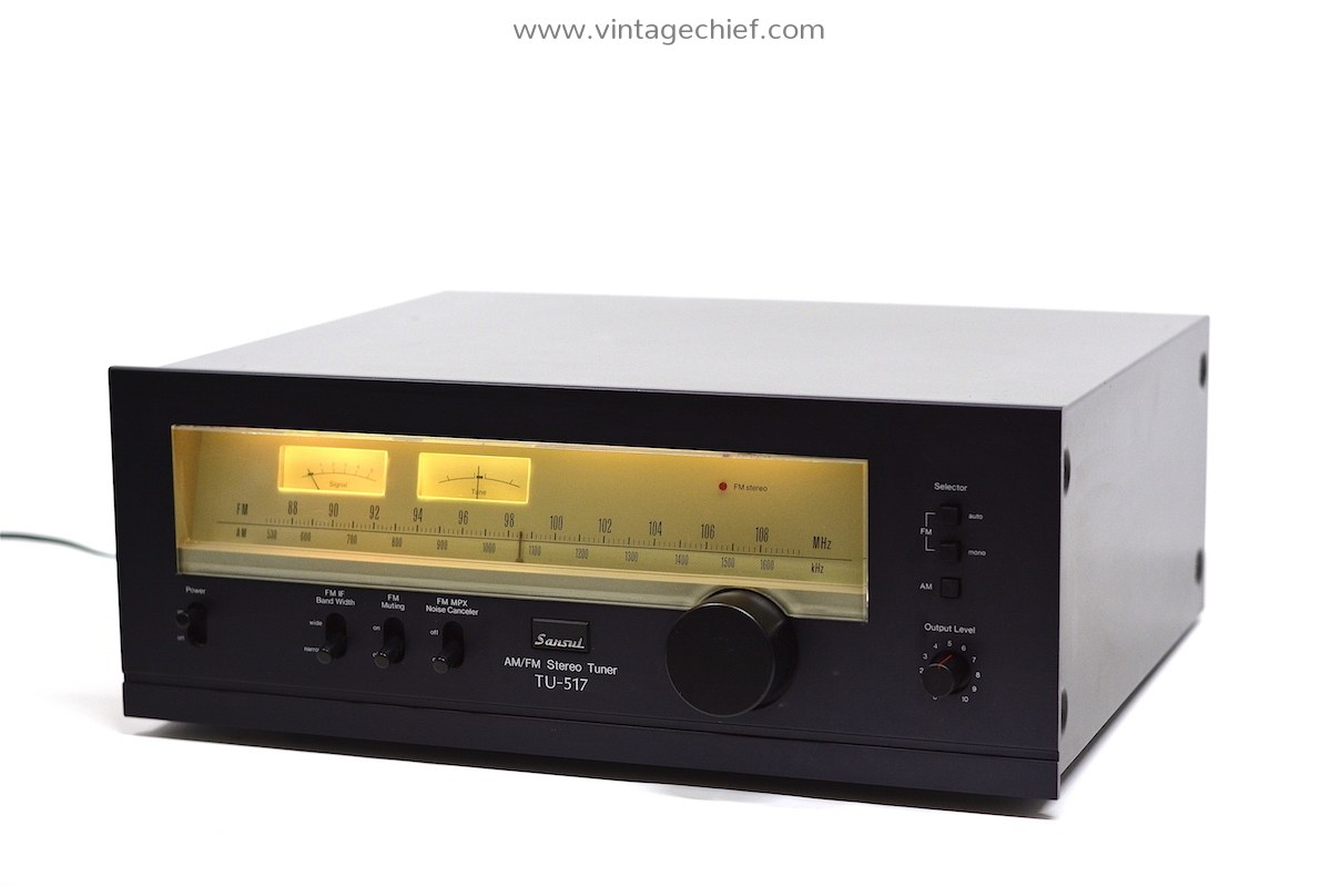 High End Sansui TU-517 FM AM Tuner | Serviced | Vintage