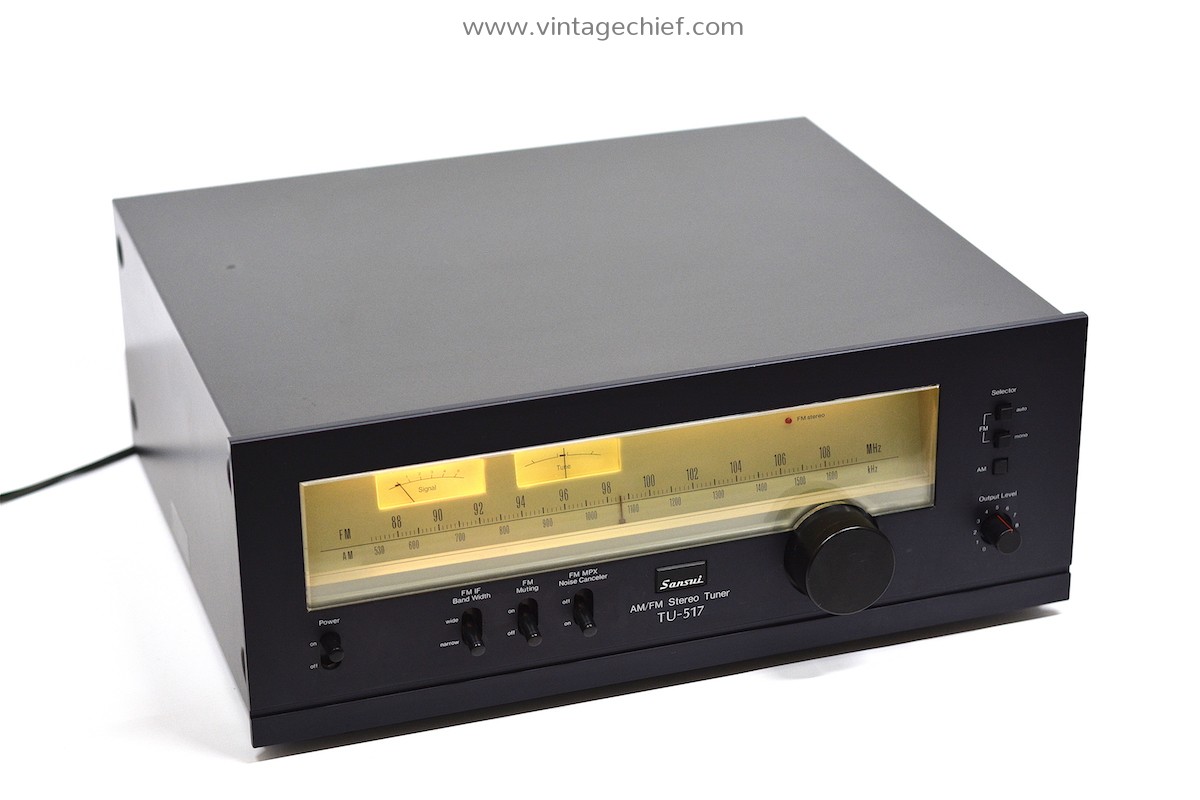 Mastermind zone carve High End Sansui TU-517 FM AM Tuner | Serviced | Vintage | Radio | 1978 -  1979
